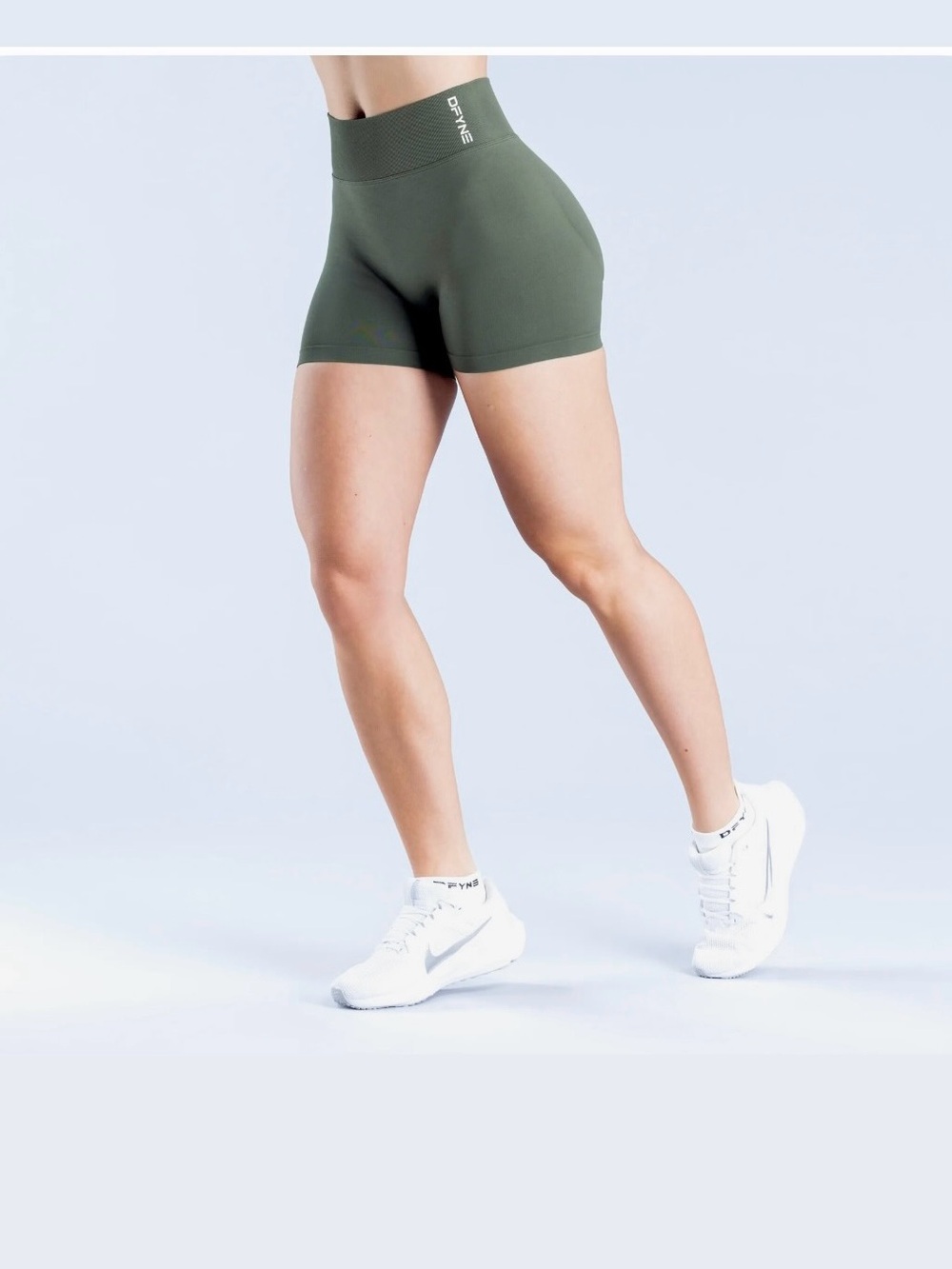 Dfyne Olive Green Shorts